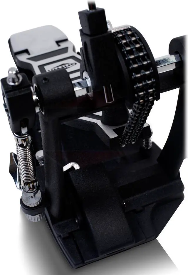 Alt view image 7 of 7 - Drum Hardware Set 3 PACK by GRIFFIN - Kick Drum Pedal, Snare Stand & Straight Cymbal Stand | Deluxe Double Chain Full Steel Foot Pedal for Intense Play | Slip-Proof Gear Tilter & Clamp Basket Holder