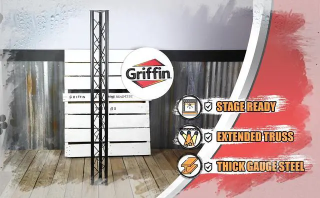 Alt view image 7 of 8 - Triangle Truss Segment Extension by GRIFFIN | 5Ft Extra Trussing Section for DJ Booth Lighting System Stand | Mount Light Cans & Sound Effects for Pro Audio Equipment Gear | Parties, Live Gigs & Stage