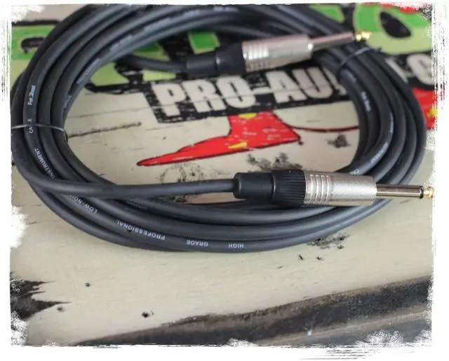 Alt view image 7 of 7 - Guitar Cords (6 Pack) Instrument Cable by FAT TOAD | 20FT Wires 1/4 Inch Gold Straight-End for Electric, Acoustic, Bass, Keyboards, Speakers, Sound AMP & Music Recording Studio | Shielded 20 AWG Patch
