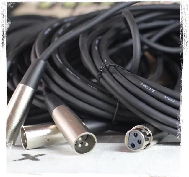 Alt view image 7 of 7 - Microphone Cables by FAT TOAD | (8 Pack) 20ft Professional Pro Audio XLR Mic Cord Patch with Female & Male Connector | 20GA Shielded Wire & Balanced for Recording Studio Mixer | Speaker DJ Stage Gear