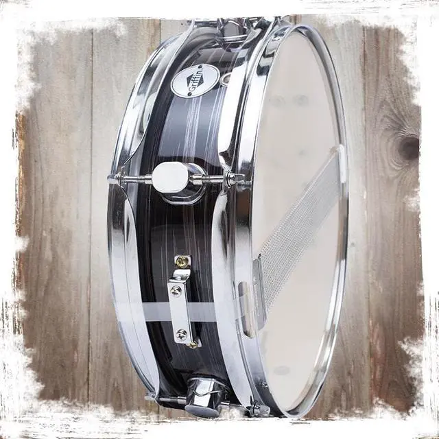 Alt view image 7 of 7 - Piccolo Snare Drum 13" x 3.5" by GRIFFIN | 100% Poplar Wood Shell with Zebra Wood Finish & Coated Drum Head | Professional Marching Drummers Percussion Instrument with Bright Tone & Brilliant Attack