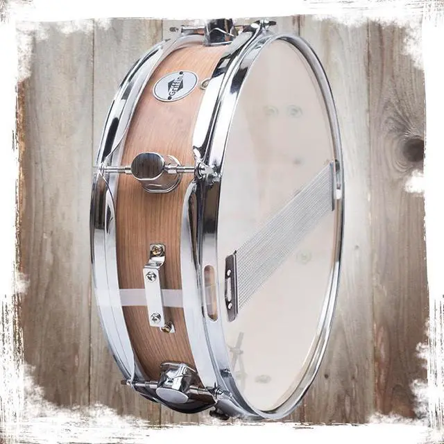 Alt view image 6 of 7 - Piccolo Snare Drum 13" x 3.5" by GRIFFIN | 100% Poplar Shell with Oak Wood Finish & Coated Drum Head | Professional Marching Drummers Deluxe Percussion Instrument with Bright Tone & Brilliant Attack