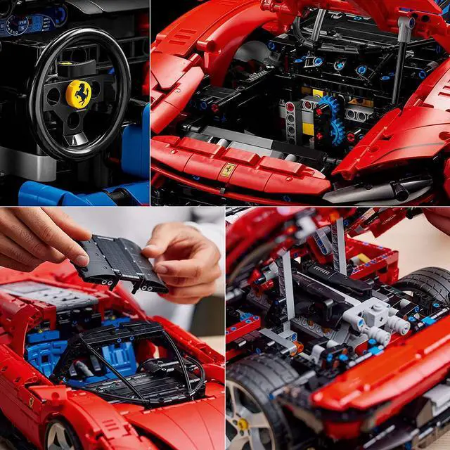 Alt view image 6 of 7 - LEGO Technic Ferrari Daytona SP3 42143, Race Car Model Building Kit, 1:8 Scale Advanced Collectible Set for Adults, Ultimate Cars Concept Series, Great for Car Lovers