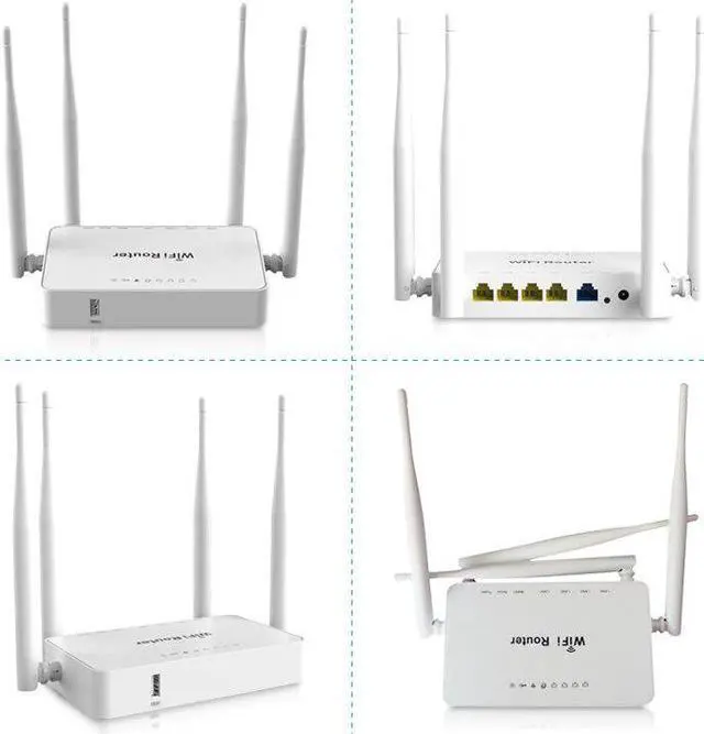 Alt view image 3 of 5 - WiFi Router 300Mbps WiFi Router with 1 Wan 4 Lan  Access Point,Internet Wifi Router for Usb Modem-EU Plug