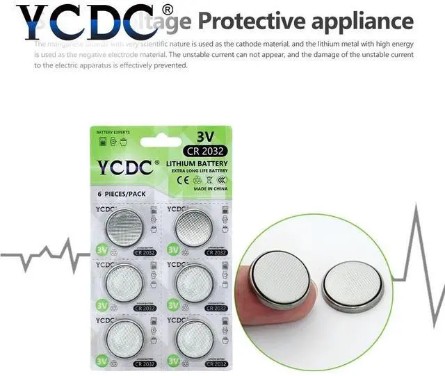Alt view image 5 of 6 - bateria cr2032 batteries 2032 pile 3v lithium battery DL2032 CR 2032 KCR2032 5004LC ECR2032 button cell coin Battery watch