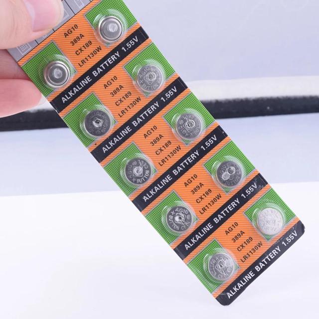 Alt view image 6 of 6 - Lowest Price++Pile Montre+ +Hot Selling+ 20Pcs 1.55V AG10 LR54 LR1130 L1131 389 189 Alkaline Batteries Button Cell Coin 21