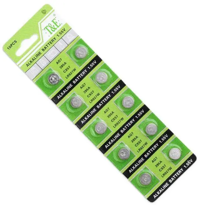 Alt view image 3 of 5 - 10pcs 1.5V 395 SR927SW 399 SR927W LR927 LR927W SP395 SR927 610 AG7 Watch Battery Button Coin Cell