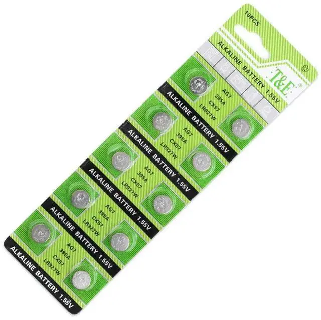 Alt view image 5 of 5 - 10pcs 1.5V 395 SR927SW 399 SR927W LR927 LR927W SP395 SR927 610 AG7 Watch Battery Button Coin Cell