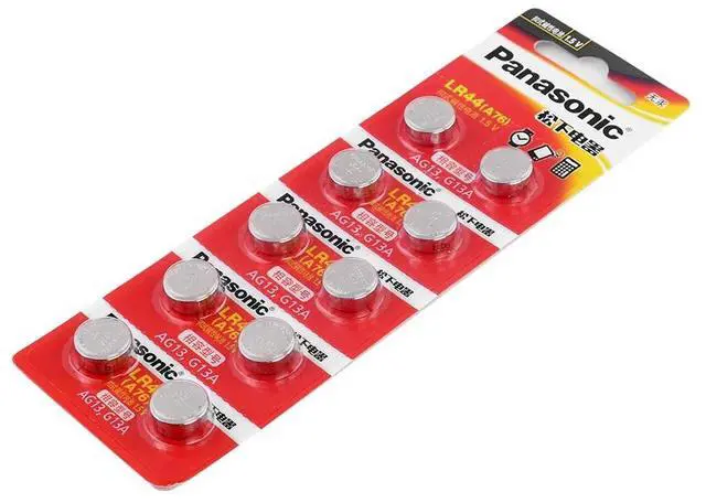 Alt view image 5 of 6 - 100pc 1.5V A76 AG13 G13A LR44 LR1154 357A SR44 Button Cell Battery lr44 Lithium Coin Batteries