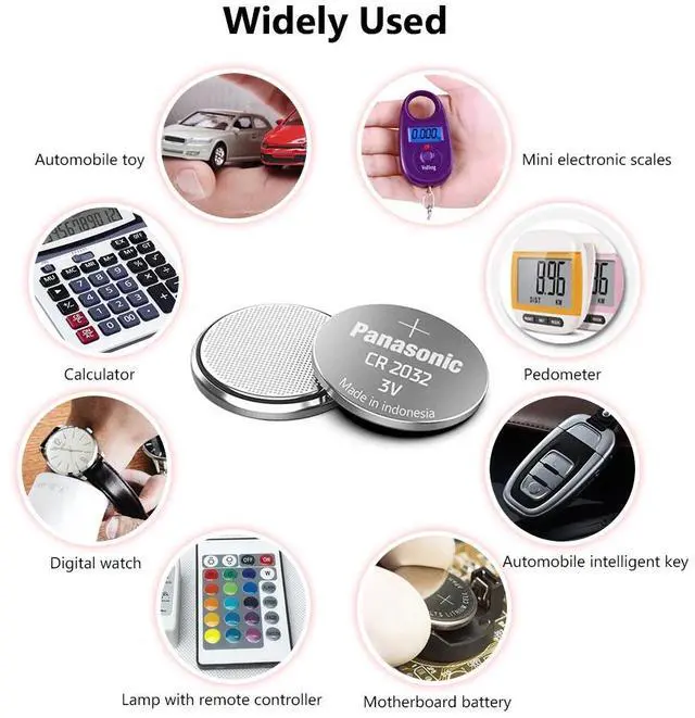 Alt view image 5 of 6 - 5pcs  brand  battery cr2032 3v button cell coin batteries for watch computer toy remote control cr 2032
