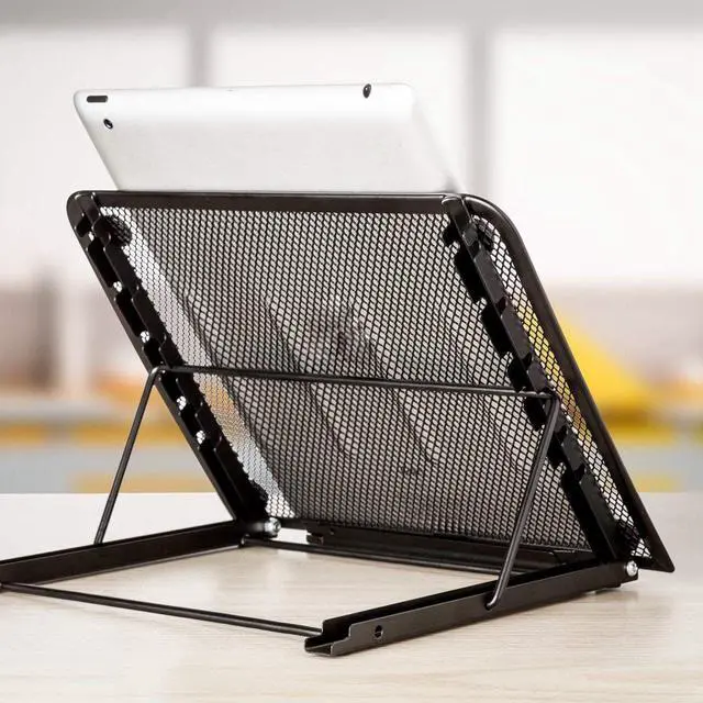Alt view image 5 of 5 - Mesh Ventilated Adjustable Laptop Stand for Laptop/Notebook /Tablet and more (Black)