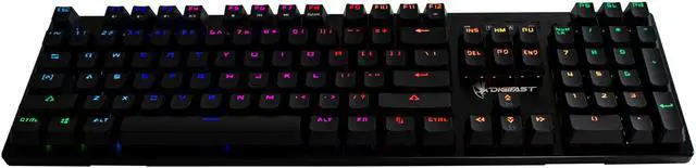 Alt view image 3 of 6 - Digifast LK32 Mechanical RGB Gaming Keyboard | Optical Linear Switches 100 Million Durability | Customizable Color | Textured Surface | Water-Resistant Design