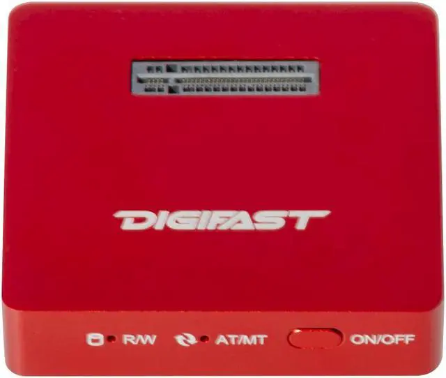 Alt view image 2 of 6 - Digifast M.2 NVMe SSD Docking Base, USB3.2 GEN2 Type-C (10 Gbps), Lightweight, Portable Design - Red