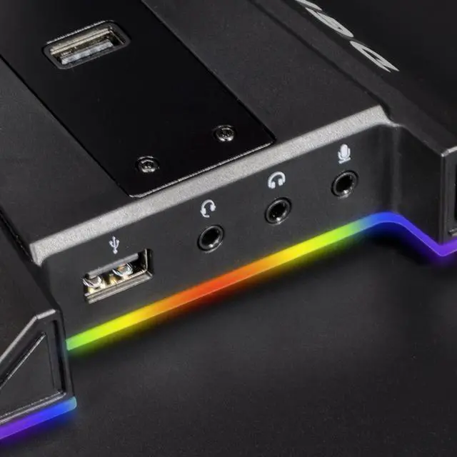 Alt view image 6 of 6 - Digifast Atlas RGB Headset Stand
