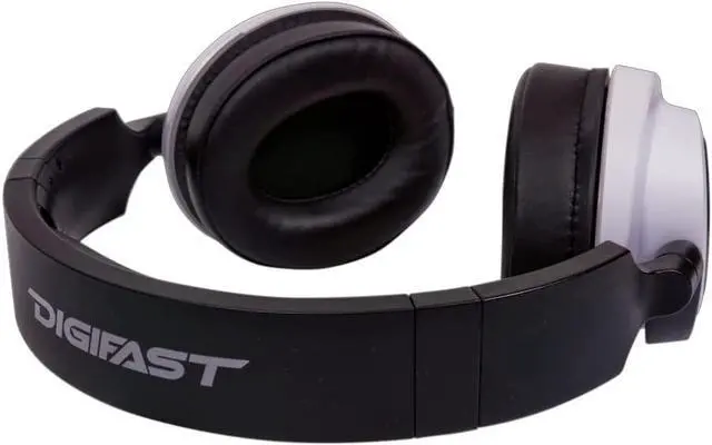 Alt view image 5 of 12 - Digifast Orpheus White Gaming Headset, Noise-Canceling Adjustable Microphone, Remote Vol/Mic Control, Plug & Play, 50 mm driver