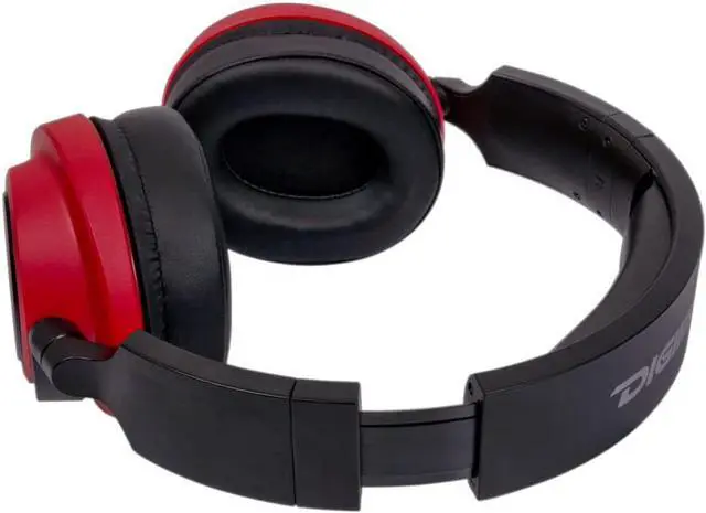 Alt view image 3 of 10 - Digifast Orpheus Red Gaming Headset, Noise-Canceling Adjustable Microphone, Remote Vol/Mic Control, Plug & Play, 50 mm driver