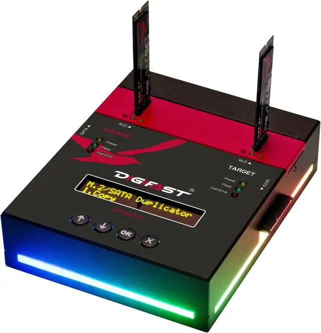 Main image of M.2 NVMe SATA RGB Duplicator And Sanitizer 1-1