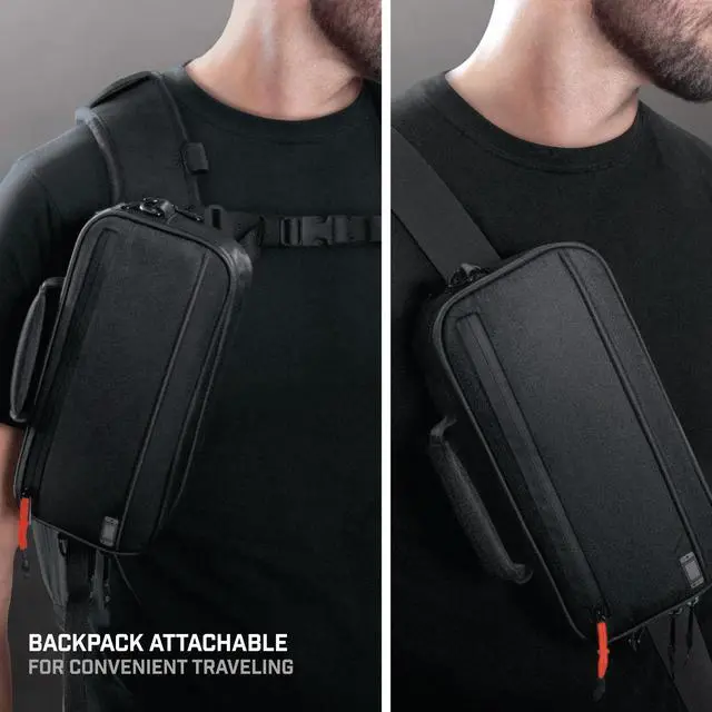 Main image of Bionik Commuter - Switch Bag - Compatible with Nintendo Switch - 18 Game Slots - Extra Joy Con Pocket - Canvas Exterior - Plush Interior - Removable Shoulder Strap - Backpack Attachable - YKK Zippers