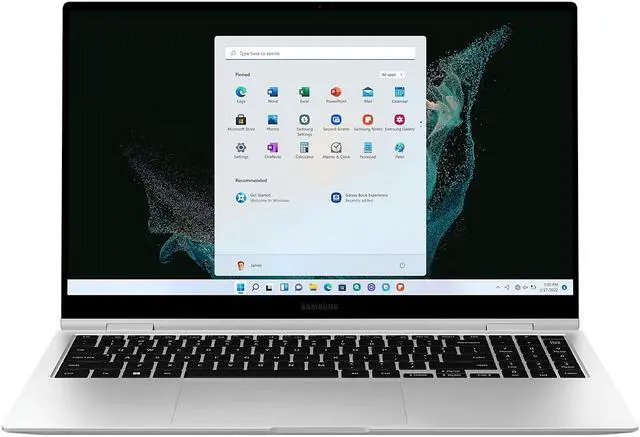 Main image of Samsung NP930QED-KB2CA notebook 33.8 cm (13.3") Touchscreen Full HD Intel® Core i7 8 GB LPDDR5-SDRAM 512 GB SSD Wi-Fi 6E (802.11ax) Windows 11 Home Silver