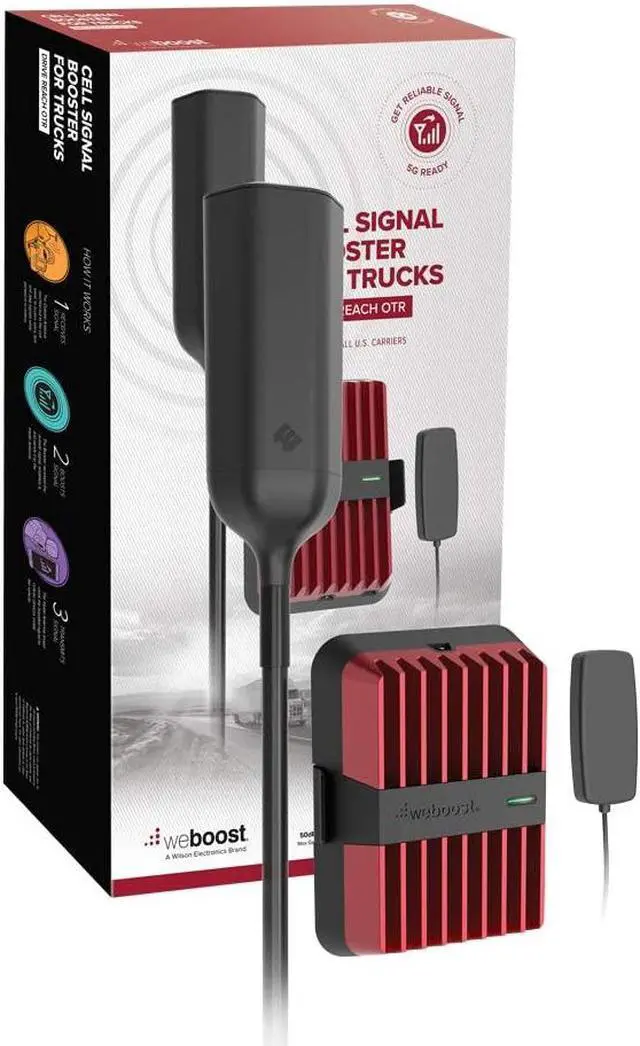 Main image of weBoost Drive Reach OTR [Multi User] In-Vehicle Cell Phone Signal Booster Kit for Semi/SUV/Truck All Carriers 3G/4G LTE