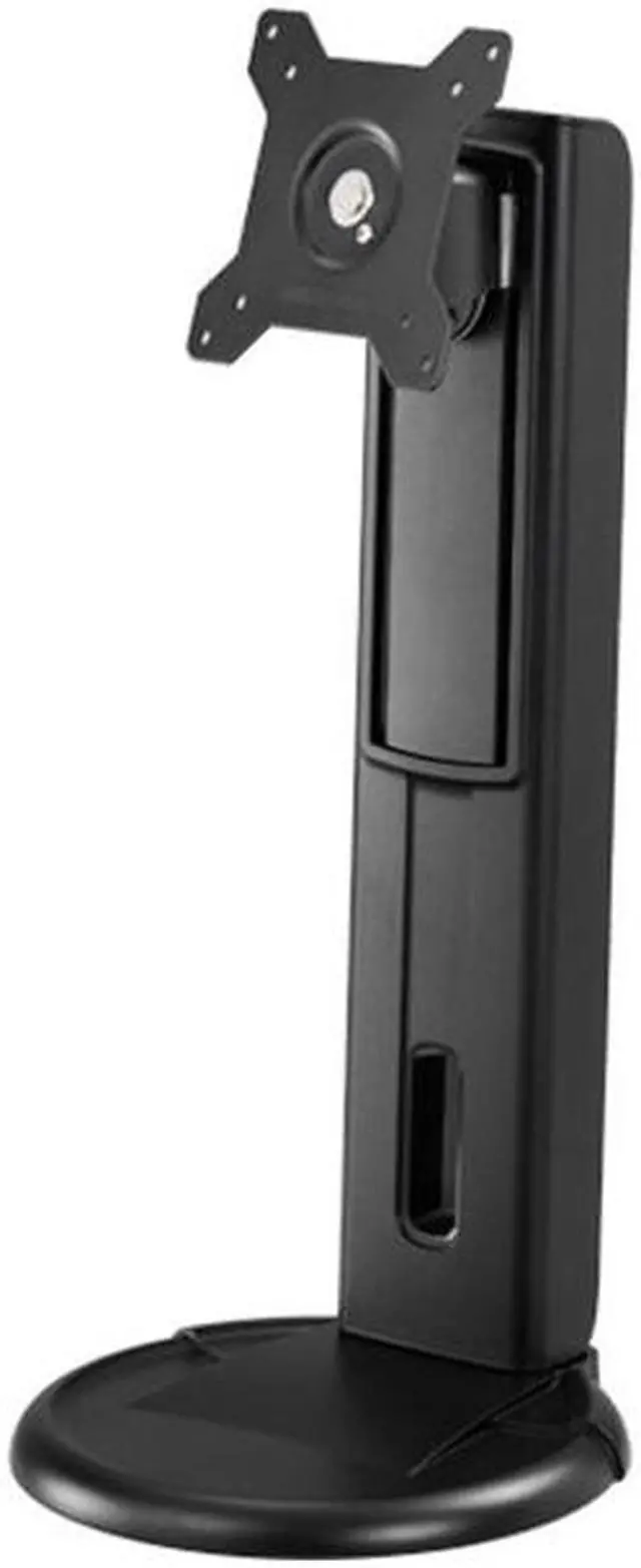 Alt view image 4 of 7 - Amer Mounts Height Adjustable Monitor Stand. Supports 24" monitors weighing up to 17.5 lbs. Industry Standard Mounting Pattern 75x75 / 100x100