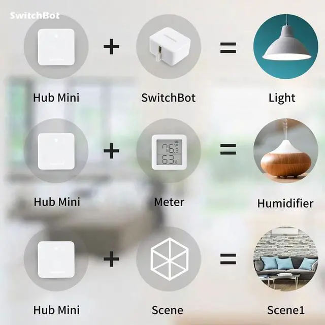 Alt view image 7 of 7 - SwitchBot Hub Mini Smart Remote - IR Blaster, Link SwitchBot to Wi-Fi (Support 2.4GHz), Control TV, Air Conditioner, Compatible with Alexa, Google Home, IFTTT