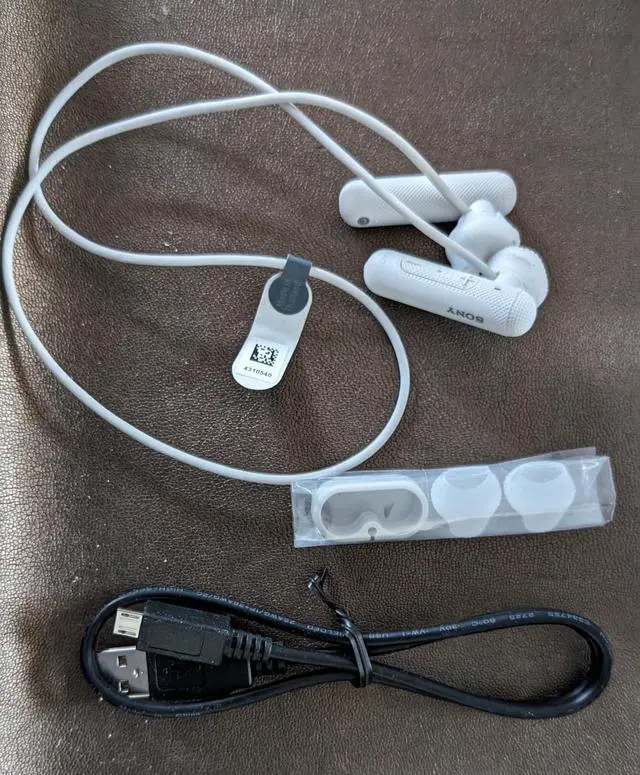 Alt view image 2 of 2 - Sony WI-SP500 In-Ear Bluetooth Headphones With Mic  Workouts And Fitness Black