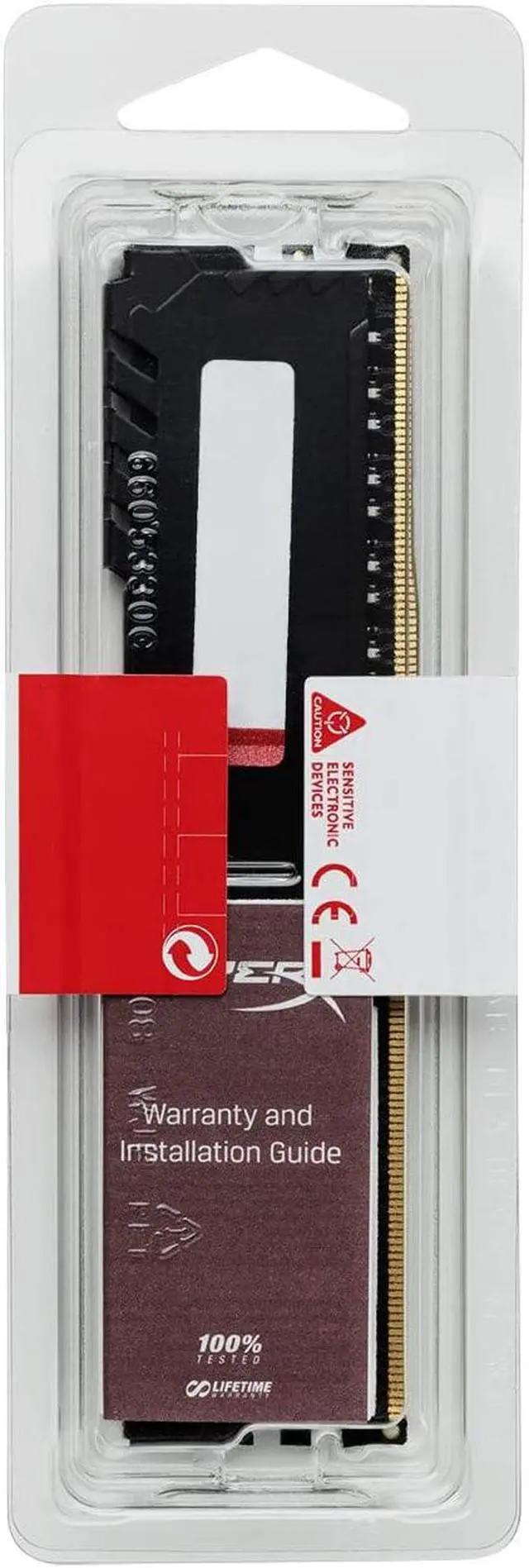 Alt view image 6 of 17 - HyperX FURY 16GB DDR4 2666 (PC4 21300) Desktop Memory Model HX426C16FB3/16