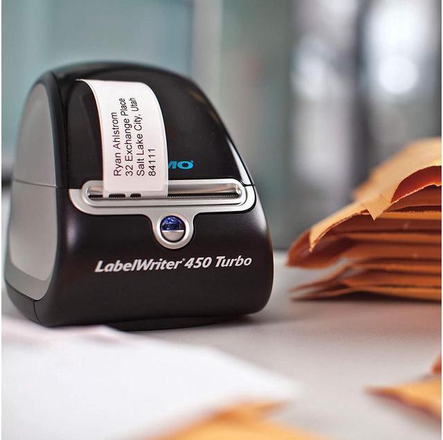 Alt view image 3 of 5 - DYMO Label Printer | LabelWriter 450 Turbo Direct Thermal Label Printer, Fast Printing, Great for Labeling, Filing, Shipping, Mailing, Barcodes and More, Home & Office Organization
