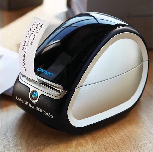 Alt view image 4 of 5 - DYMO Label Printer | LabelWriter 450 Turbo Direct Thermal Label Printer, Fast Printing, Great for Labeling, Filing, Shipping, Mailing, Barcodes and More, Home & Office Organization