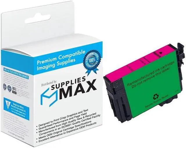 Main image of SuppliesMAX Remanufactured Replacement for WorkForce WF-3720/WF-3730/WF-3733 Magenta High Yield Inkjet (950 Page Yield) (NO. 702XL) (T702XL320-S)