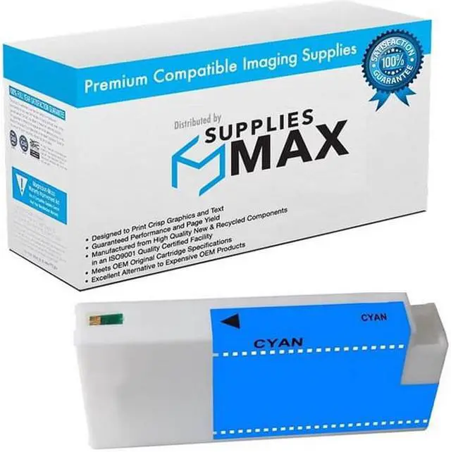 Main image of SuppliesMAX  Replacement for Stylus Pro 7700/7900/9700/9900/WT-7900 Cyan High Yield Wide Format Inkjet (700 ML) (T636200-US)