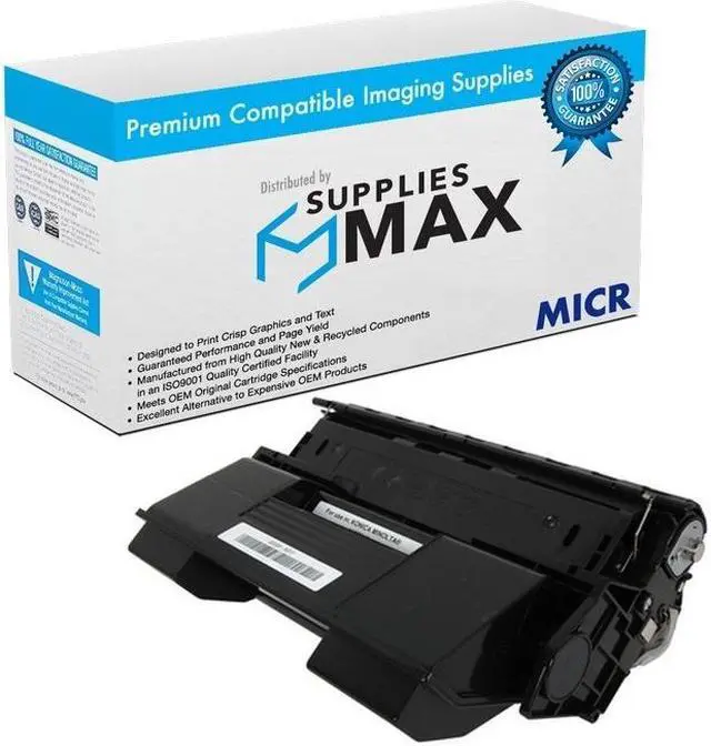 Main image of SuppliesMAX Compatible MICR Replacement for Konica Minolta bizhub 40P/bizhub 40PX Black Toner Cartridge (19000 Page Yield) (TN-412BK) (A0FP013)