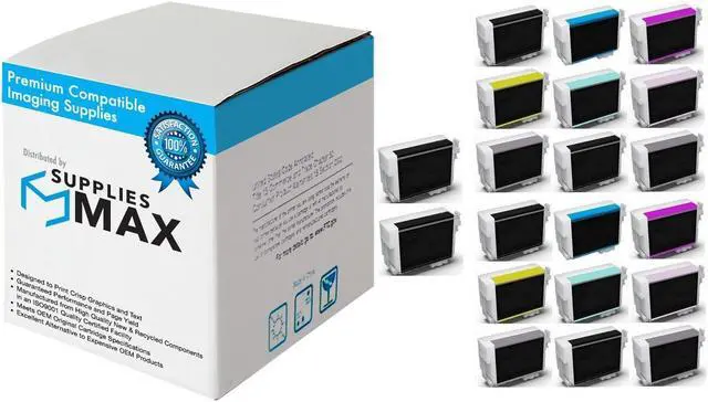 Main image of SuppliesMAX Remanufactured Replacement for SureColor P600 Inkjet Combo Pack (4-PBK/2-C/M/Y/LC/LM/LBK/MBK/LLBK) (NO. 760) (T760120-10B10CS)