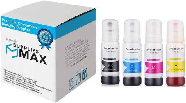 Main image of SuppliesMAX Compatible Replacement for Expression EcoTank ET-7700/ET-7750 Refill Ink Bottle Combo Pack (PBK/C/M/Y) (NO. 512) (C13T00R540)