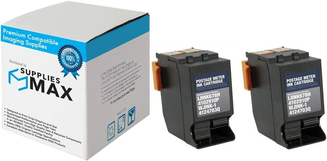 Main image of SuppliesMAX Remanufactured Replacement for Hasler Whisperjet WJ-135/WJ-150/WJ-180/WJ-185/WJ-215 Red Postage Meter Inkjet (2/PK-31500 Page Yield) (4124703Q_2PK)