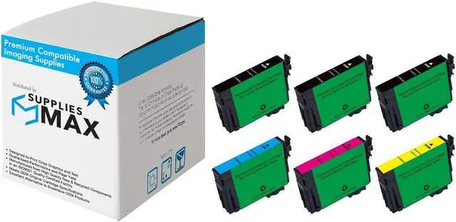 Main image of SuppliesMAX Remanufactured Replacement for Expression Home XP-5100/WorkForce WF-2860 High Yield Inkjet Combo Pack (BK/C/M/Y) (NO. 202XL) (T202XL-BCS)
