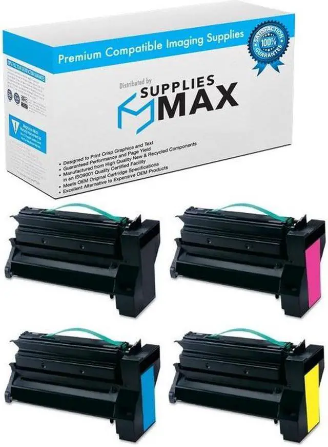 Main image of SuppliesMAX Compatible Replacement for Lexmark C780DN/C780DTN/C782DN/C782DTN/C782N/X780/X782E-MFP Black Extra High Yield Toner Cartridge (2/PK-15000 Page Yield) (C782X2KG_2PK)