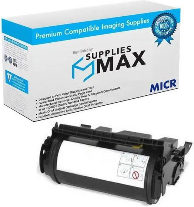Main image of SuppliesMAX Compatible MICR Replacement for Lexmark Optra SE-3455/Optra SE-3455N Toner Cartridge (23000 Page Yield) (12A0725)