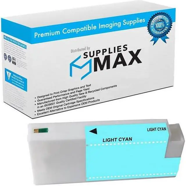 Main image of SuppliesMAX  Replacement for Stylus Pro 7700/7900/9700/9900/WT-7900 Light Cyan High Yield Wide Format Inkjet (700 ML) (T636500)