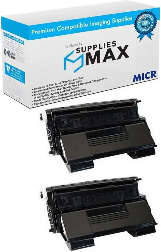 Main image of SuppliesMAX Compatible MICR Replacement for Phaser 4500B/4500DT/4500DT/4500N High Yield Toner Cartridge (2/PK-18000 Page Yield) (113R656_2PK)