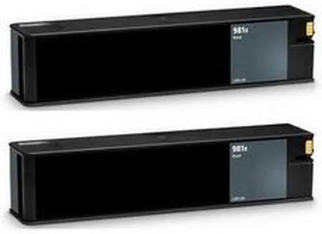 Alt view image 2 of 7 - SuppliesMAX Remanufactured Replacement for HP PageWide Enterprise Color 556DN/556XH/586DN/586F/586Z/E55650DN/E58650DN Black High Yield Inkjet (2/PK-11000 Page Yield) (NO. 981X) (L0R12AD)