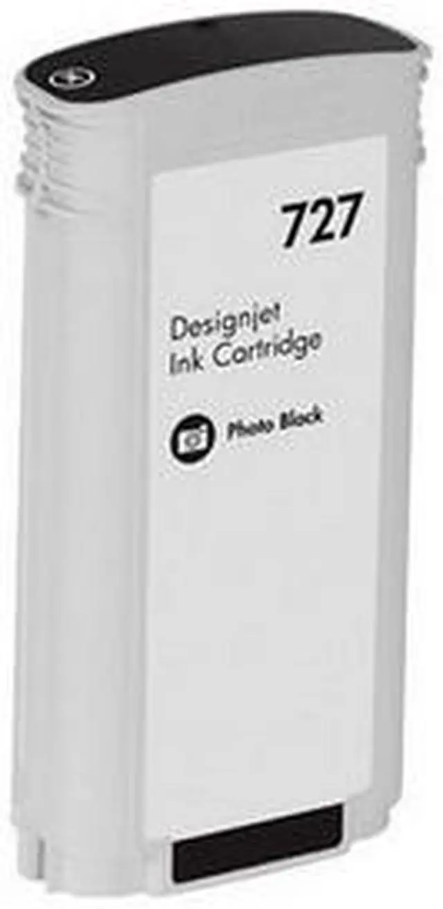 Alt view image 3 of 8 - SuppliesMAX Remanufactured Replacement for HP DesignJet T920/T930/T1500/T1530/T2500/T2530 Series Photo Black Dye High Yield Wide Fomat Inkjet (130ML) (NO. 727) (B3P23A)