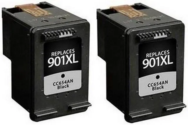 Alt view image 2 of 7 - SuppliesMAX Remanufactured Replacement for HP OfficeJet 4500/J4500/J4540/J4550/J4580/J4640/J4680 Series Black High Yield Inkjet (2/PK-700 Page Yield) (NO. 901XL) (CZ140FN)