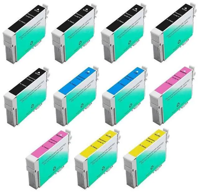 Alt view image 2 of 7 - SuppliesMAX Remanufactured Replacement for Stylus C120/CX-5000/CX-6000/CX-7000/CX-8400/CX-9400/NX-300/NX-400/NX-515/ WorkForce 500/600 Inkjet Combo Pack (5-BK/2-C/M/Y) (NO. 68) (T0681205B2CS)