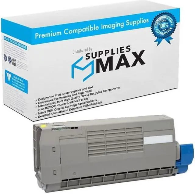 Main image of SuppliesMAX Compatible Replacement for Okidata C712DN/C712N Series Yellow Toner Cartridge (11500 Page Yield) (46507601)