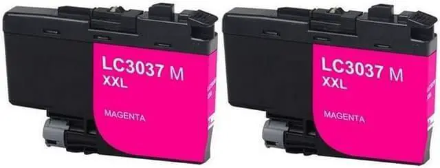 Alt view image 2 of 7 - SuppliesMAX Compatible Replacement for Brother HL-L6000/HL-L6100/MFC-J5845/MFC-J5945/MFC-J6545/MFC-J6945DW Magenta Super High Yield Inkjet (2/PK-1500 Page Yield) (LC-3037M_2PK)