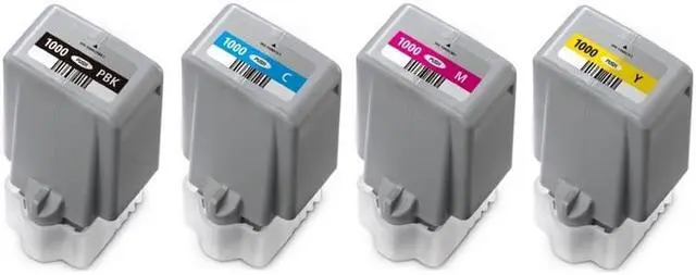 Alt view image 2 of 7 - SuppliesMAX Compatible Replacement for Canon ImagePROGRAF PRO 1000 Wide Format Inkjet Combo Pack (PBK/C/M/Y) (PFI-1000MP)