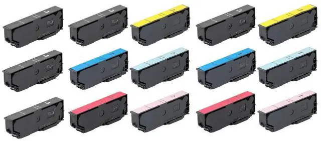 Alt view image 2 of 7 - SuppliesMAX Remanufactured Replacement for Expression Photo XP-55/XP-750/XP-760/XP-850/XP-860/XP-950/XP-960/XP-970 High Yield Inkjet Combo Pack (5-BK/2-C/M/Y/LC/LM) (NO. 277XL) (T277XL120-5B2CS)