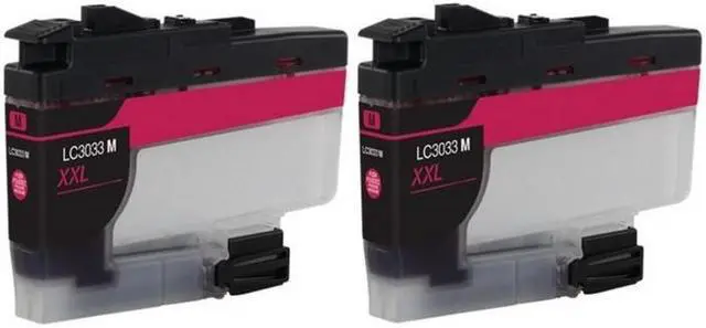 Alt view image 2 of 7 - SuppliesMAX Compatible Replacement for Brother DCP-J1100DW/MFC-J805DW/MFC-J815DW/MFC-J995DW/MFC-J1300DW Magenta Super High Yield Inkjet (2/PK-1500 Page Yield) (LC-3033M_2PK)